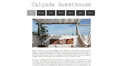 Desktop Screenshot of calcadaguesthouse.com